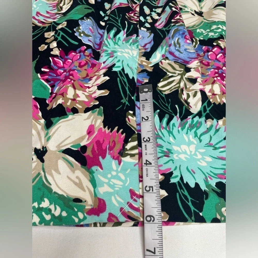 J Crew Skirt Floral Cotton Blend Pencil Skirt Size 4